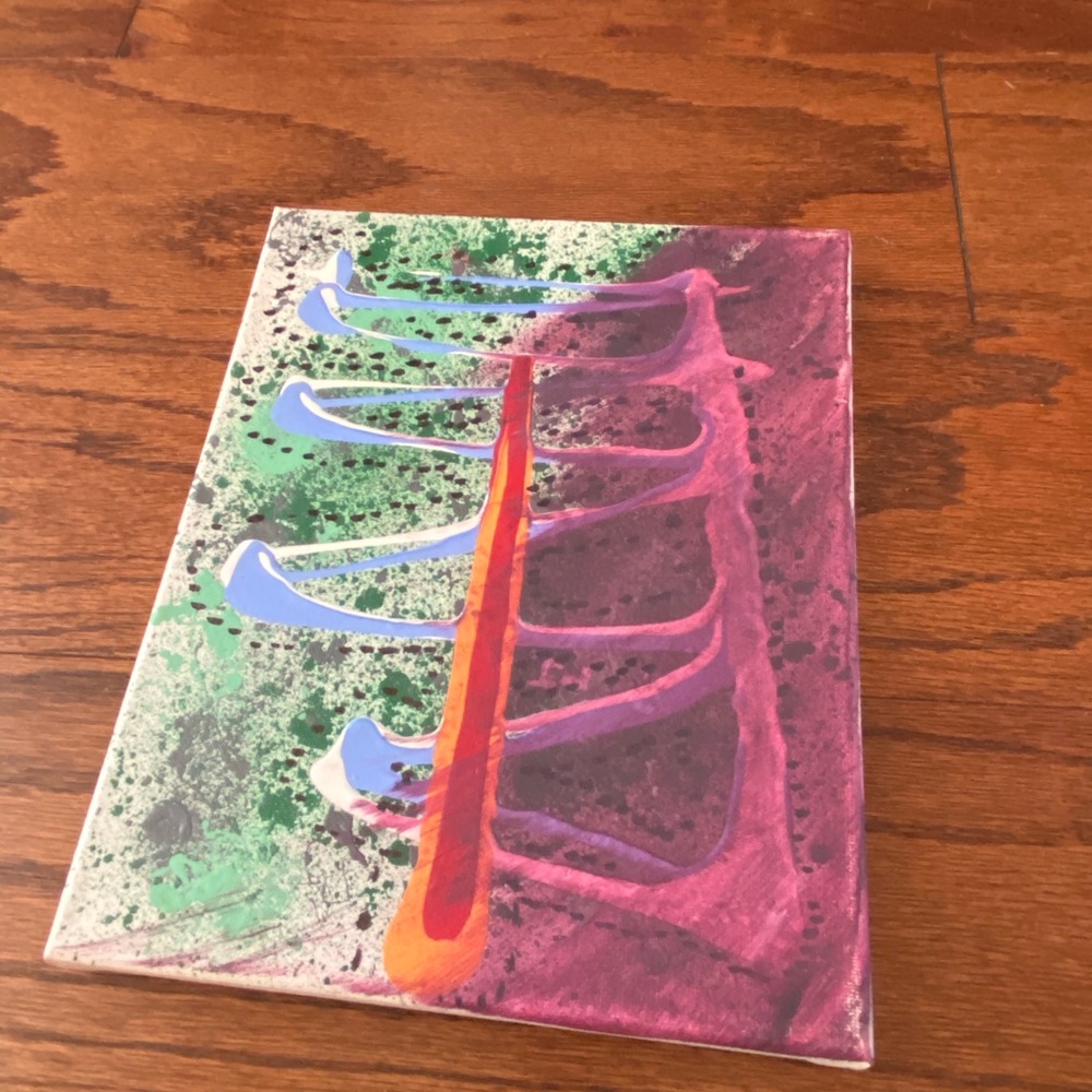 ⚡️Creative 8 x 10 acrylic abstract painting